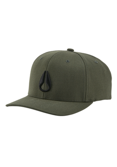 Deep Down Flexfit Athletic Fit Cap - Olive / Schwarz