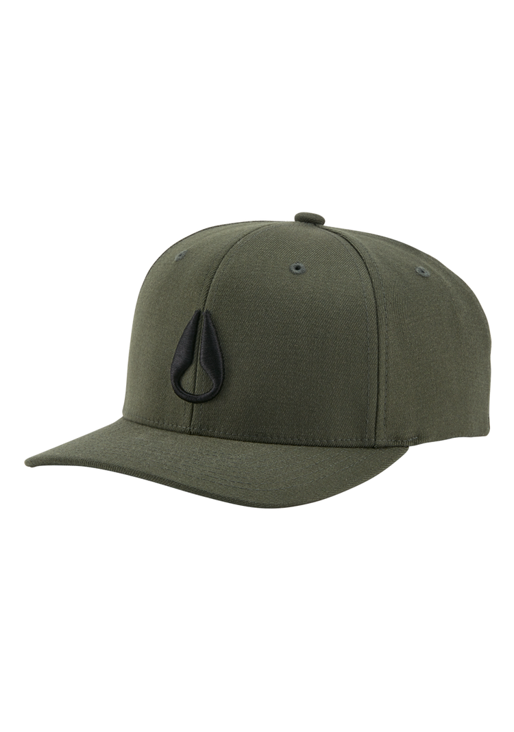 Deep Down Flexfit Athletic Fit Mütze - Oliv / Schwarz