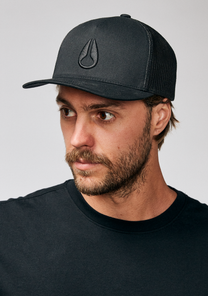 Iconed Trucker Hat - Schwarz / Schwarz View 6