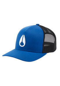 Trucker-Mütze mit Symbol - Royalblau / Schwarz View 1