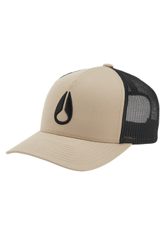 Iconed Trucker Hat - Khaki / Schwarz