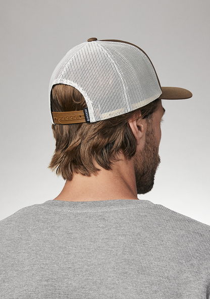 Iconed Trucker Hat - Brown / Off White View 6