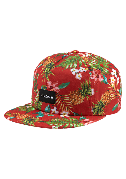 Tropics Cap mit Druckknopf - Rot View 1