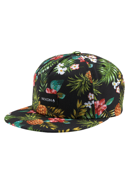 Tropics Cap mit Druckknopf - Schwarz / Mehrfarbig View 1