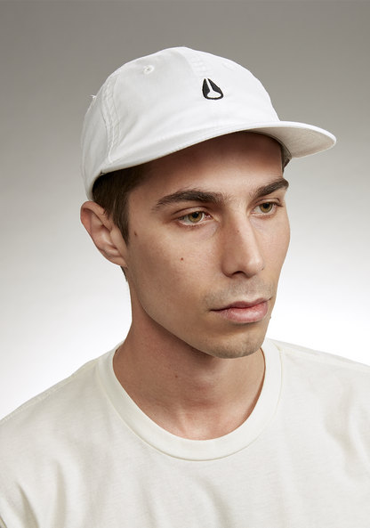 Agent Strapback Cap - White / Black View 5