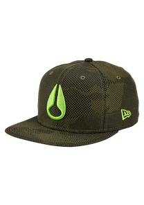 Club Level Strapback Cap - Olive / Tarnmuster View 1
