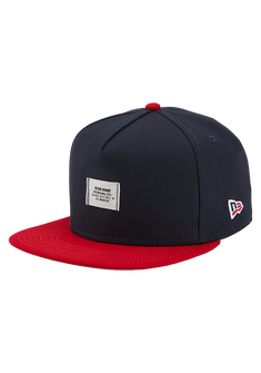 Society Snapback Cap - Marineblau / Rot