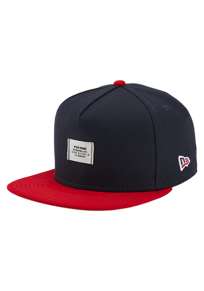 Society Snapback Cap - Marineblau / Rot View 1