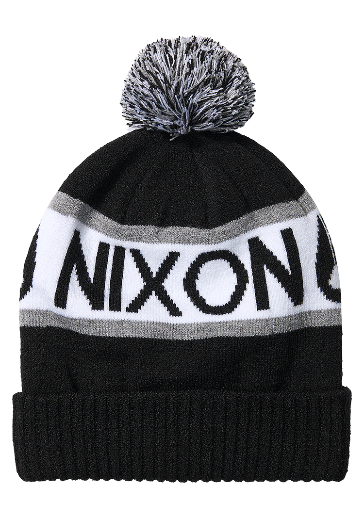 Teamster Beanie - Schwarz / Weiß