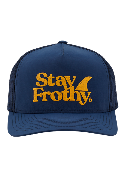 Frothy Snapback-Cap - Mitternachtsblau / Dunkelgelb View 3