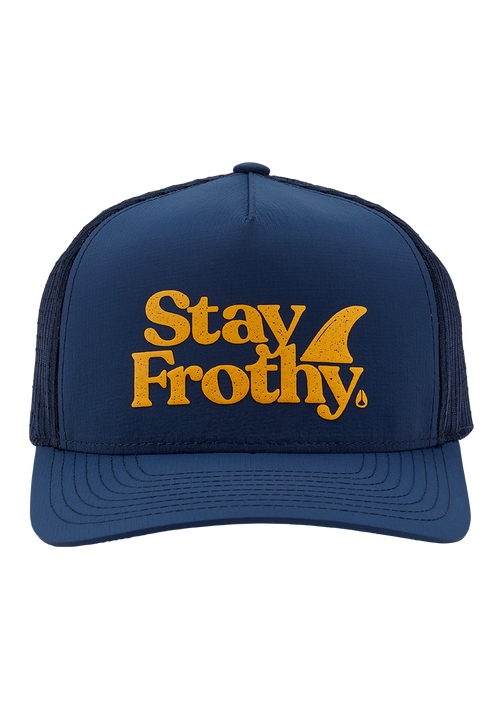 Frothy Snapback-Cap - Mitternachtsblau / Dunkelgelb