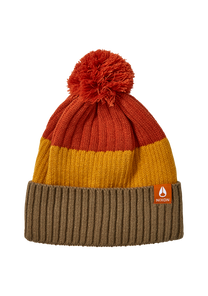 Schrader Pom Beanie - Vintage Orange Multi View 1