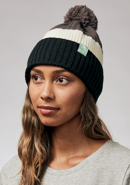 Schrader Pom Beanie - Gray / Black