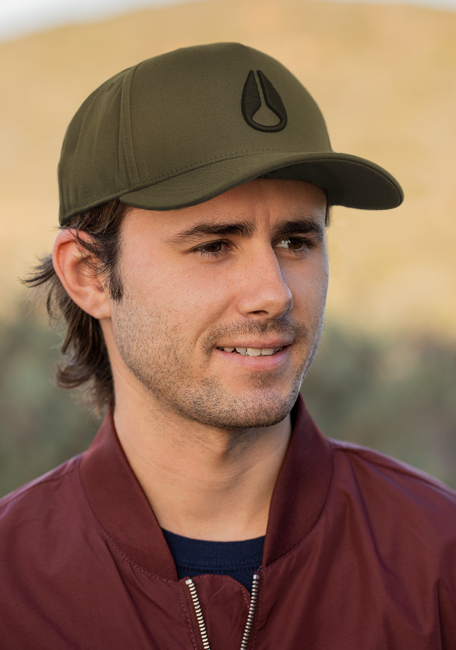 Deep Down Athletic Snapback - Oliv / Schwarz