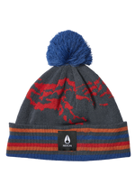 Ridge Pom Beanie - Marineblau / Mehrfarbig