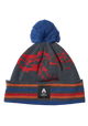 Ridge Pom Beanie - Marineblau / Mehrfarbig