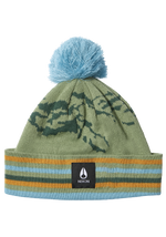 Ridge Pom Beanie - Jade / Mehrfarbig