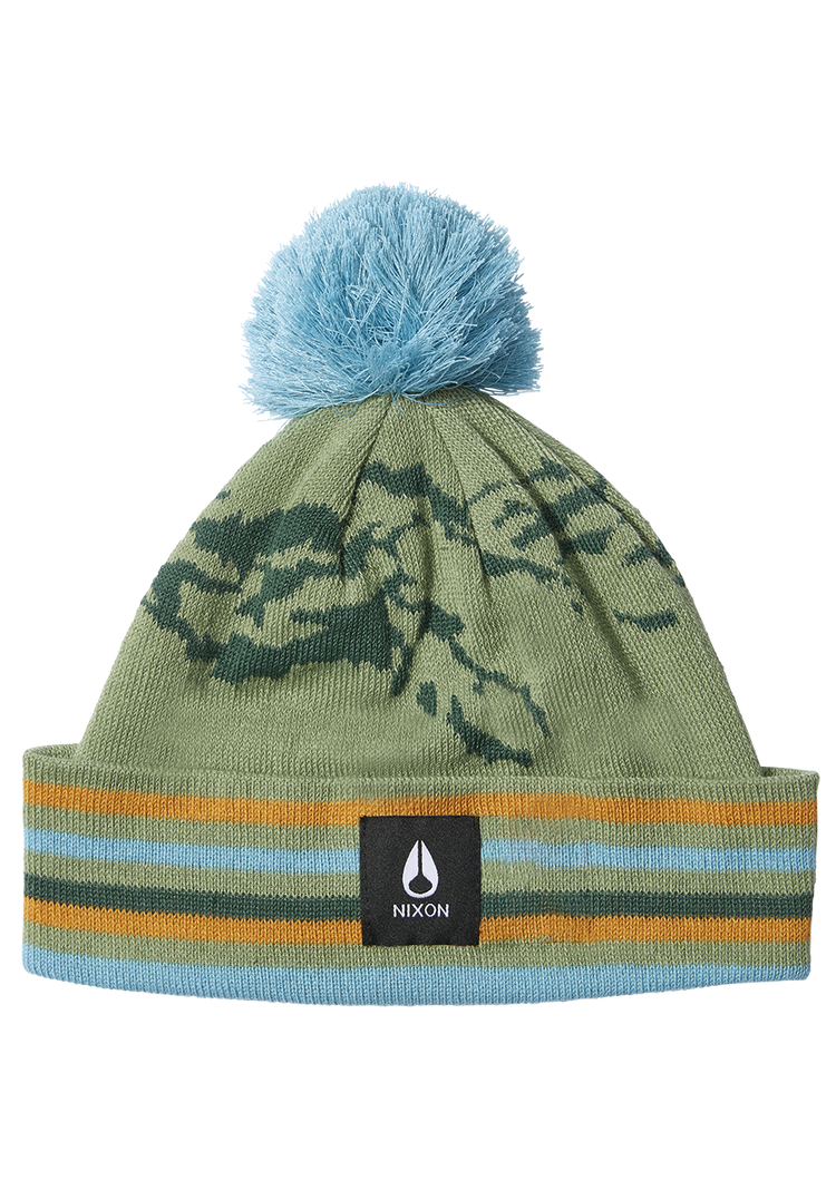 Ridge Pom Beanie - Jade / Mehrfarbig