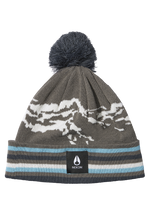 Ridge Pom Beanie - Grau / Mehrfarbig