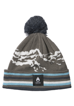 Ridge Pom Beanie - Gray / Multi