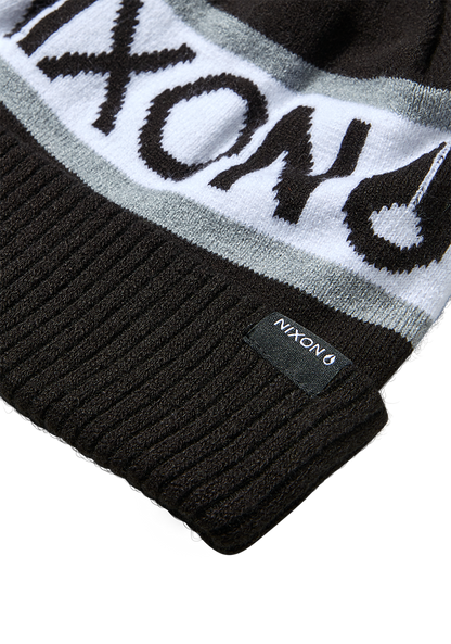 Teamster Beanie  II - Black / White View 2