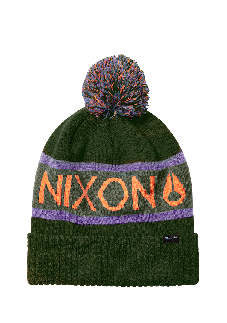 Teamster Beanie II - Dunkeloliv / Orange