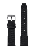 23 mm Cordura-Canvas-Armband – Schwarz