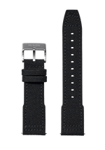 23 mm Cordura-Canvas-Armband – Schwarz