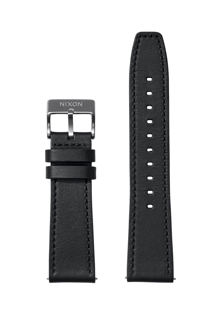 23 mm Horween-Lederarmband – Schwarz