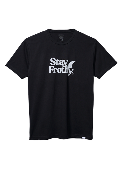 Stay Frothy Repreve® T-Shirt - Schwarz / Weiß View 1