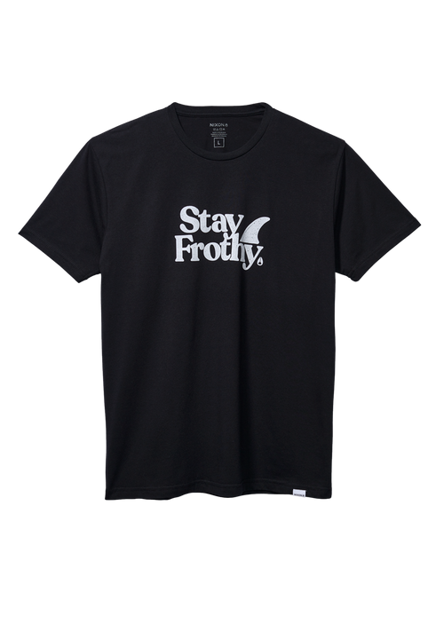 Stay Frothy Repreve® T-Shirt - Schwarz / Weiß