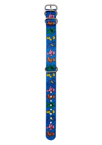Grateful Dead 20 mm recyceltes NATO-Band – Blau / Tanzende Bären View 4